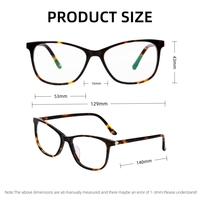 Monture optique carrée en acétate de haute qualité, unisexe, tendance, polyvalente, confortable à porter, convient à toutes les formes de visage, ne se déforme pas facilement