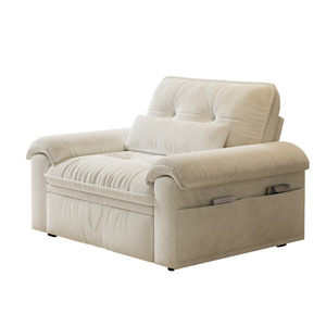 <span class=keywords><strong>Canapé</strong></span>-lit pliable avec structure en métal et revêtement en tissu, design moderne pour petits appartements - Lit simple avec rangement - Product Image 1