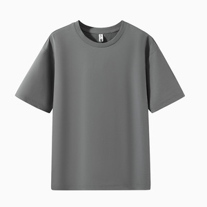 T-shirt da uomo vintage distressed a maniche corte in cotone pettinato traspirante, vestibilità ampia, per adolescenti, di tendenza, all'ingrosso, supporto OEM e ODM per il commercio transfrontaliero estivo - Product Image 6