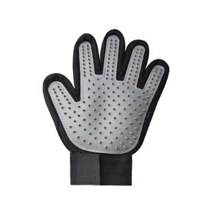 Xintu Pet Grooming <b>Gloves</b> <b>Silver</b> Gray 5 Finger Massage For Cats Dogs Hair Removal Bathing - Product Image 1