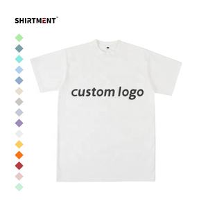 T-shirt unisexe 200gsm en coton uni pour hommes Drop Shoulder Custom High Quality Clothes Hip Hop Branded Essentials - Product Image 5