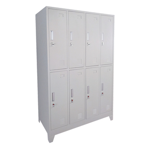 <span class=keywords><strong>2</strong></span> lớp thay đổi phòng quần áo tủ quần áo giá 8 cửa thép <span class=keywords><strong>locker</strong></span> với bàn chân cho nhân viên/nhân viên/công nhân - Product Image 2
