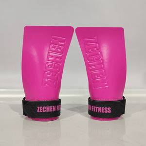 Fitness salonu palm guard çapraz fit ağırlık kaldırma deri el sapları pedleri yukarı çekin el sapları 3 delik jimnastik palm sapları - Product Image 3