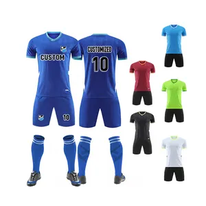 Wholesale Custom Men Cheap Football Shirt Sport Soccer Team Uniform Breathable Football Jerseys With Logo