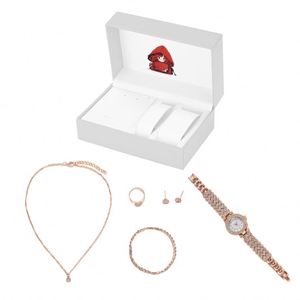 2025 Luxury Fashion <b>Watch</b> and <b>Necklace</b> Bracelet Jewellery Sets for Women with Gift Set Box - Product Image 3