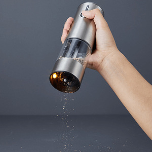 Electric Salt Grinder Stainless Steel USB Rechargeable Push Button Home Kitchen Use - Product Image 3