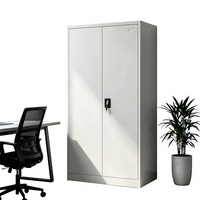 Armoire de classement en acier au design moderne, armoire de rangement métallique à 2 portes avec étagères réglables, armoire de classement de bureau, prix de gros