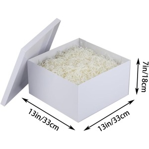 กล่องของขวัญสีขาวขนาดใหญ่พิเศษพร้อมฝาปิด เหมาะสำหรับมอบเป็นของขวัญ และปรับแต่งได้ตามความต้องการของคุณ - Product Image 2