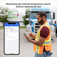 Registrador de datos de temperatura de un solo uso de diente azul inalámbrico de solución IOT para cadena de frío