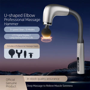 Masseur dorsal en forme de U 2025, nouveau, pour le corps, <span class=keywords><strong>massage</strong></span> profond des tissus, poignée allongée, <span class=keywords><strong>pistolet</strong></span> de <span class=keywords><strong>massage</strong></span> pour le cou, les épaules et les douleurs musculaires - Product Image 4