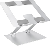 Support pour ordinateur portable YANJIN 2026 populaire en alliage d'aluminium, pliable, réglable en hauteur, avec dissipation thermique