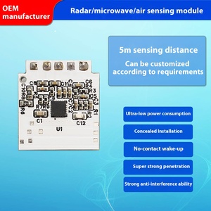 5m phát hiện 5.8GHz vật nuôi phát hiện cảm biến năng lượng thấp Radar cơ thể con người lò vi sóng chuyển động mô-đun không khí-để-không khí vật nuôi cảm biến - Product Image 2