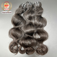 Extensiones de Cabello Humano Virgen Brasileño Ondulado, 4 Paquetes, Doble Trama, Sin Enredos, Sin Caída, Se Puede Teñir, 12A, Marca Privada