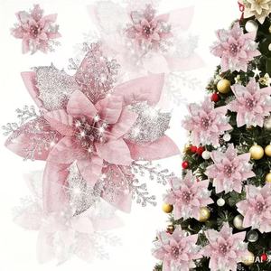 Fiori Natalizi in Stile Europeo da 14cm, Regali di Natale per Decorazioni di San Valentino e <span class=keywords><strong>Capodanno</strong></span> - Product Image 1