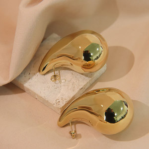 Wholesale 316L Stainless Steel 14k 18k Pvd Gold Plated Luxury High Quality Jewelry Fashion <b>Stud</b> <b>Small</b> Drop Earrings for Women - Product Image 3