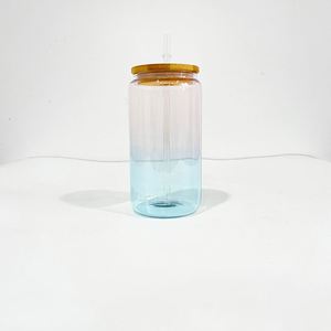 Vaso de Cerveza Sublimable de 16 oz, Vaso de Cristal con Forma de Lata, Vasos para Beber de 16 oz para Envolturas UV DTF - Product Image 4