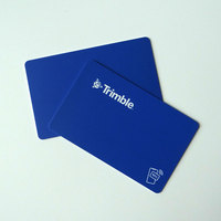 Kartu keanggotaan RFID dapat diprogram CR80 Biodegradable 13.56Mhz bahan PET & PVC menampilkan Chip NFC asam Polylactic