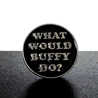 Broche en alliage de zinc avec dialogue de série télévisée américaine classique transfrontalière, Badges métalliques, Épingles à revers combinées série lettres