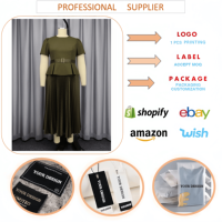 Ensemble jupe tendance grande taille pour femme, haut élégant à manches courtes et col rond, jupe longue plissée à pois, tenue de bureau pour femme