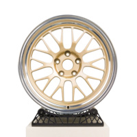Jantes de voiture de course personnalisées LM LMR 17 18 19 20 21 22 pouces, jantes en alliage d'aluminium Volk, bord poli pour Toyota Mazda Benz JDM