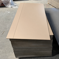Revêtement de porte en MDF mélaminé minimaliste anti-rayures, facile à nettoyer, stable, sans déformation, pour la production de portes intérieures, 4 mm