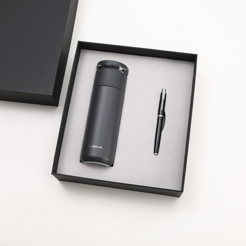 Tasse à verrouillage + stylo signature noir