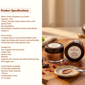 Vedicline Choco Strawberry Flavored <b>Lip</b> Cream Hydrating <b>Lip</b> Balm with Natural Ingredients for Soft Pink Plump <b>Lips</b> Daily Care - Product Image 4
