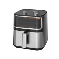 Nouvelle Friteuse à Air Chaud Sans Huile 8 Litres 2026 avec Affichage Numérique Intelligent, Revêtement Antiadhésif et Acier Inoxydable, Multifonctionnelle