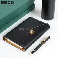 Coffret Cadeau de Luxe en Cuir Premium avec Bloc-Notes Exécutif et Stylo pour Réunions d'Affaires et Utilisation au Bureau
