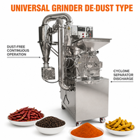Pulvérisateur avec dépoussiéreur, type disque en acier inoxydable, de 20 à 120 mesh, pour le broyage des épices, des grains et des produits chimiques