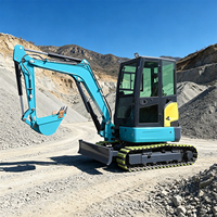 Mini-excavatrice de 4 tonnes, petite pelle sur chenilles avec moteur EPA, compacte et hydraulique, pour jardin, ferme et construction