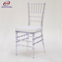Chaise Chiavari en Résine Transparente Acrylique pour Hôtels, Événements et Mariages, Vente en Gros