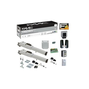 Kit de Automatización para Puerta Abatible FAAC Trendy, 2 Hojas, Máx. 1.8m, Aluminio, IP54, Diseño Contemporáneo - Product Image 1