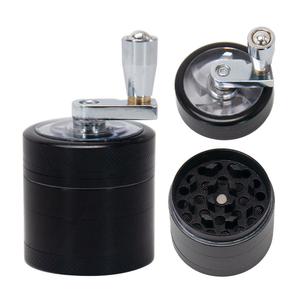 Custom tobacco <b>grinders</b> Dry <b>Herb</b> <b>Grinder</b> with Manual Crank Modern Style Smoking Accessory - Product Image 4