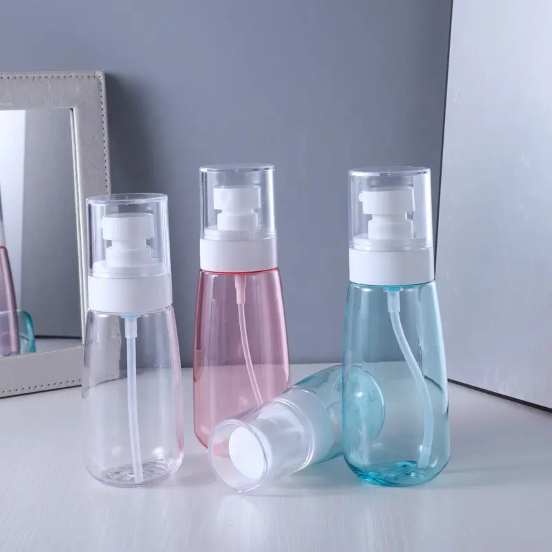 spray cap transparent PET/PE bottle liquid water plastic bottle