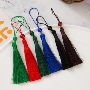 A Red Line Tassel 7cm Polyester Decorative Classic Style <b>Bookmark</b> Ornament - Product Image 2