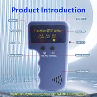 Lector de tarjetas de Control de acceso de mano, copiadora y duplicadora TK4100 de 125kHz, máquina de escritura de clon de Chip, etiqueta de tarjeta de identificación RFID de 134,2 KHZ