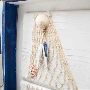 Mueble de Almacenamiento en Forma de Barco con Cuatro Cajones, Madera de Pino, Estilo Mediterráneo, Hecho a Mano, para Sala de Estar - Product Image 2