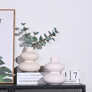 <span class=keywords><strong>Vase</strong></span> à fleurs en porcelaine en forme de <span class=keywords><strong>gourde</strong></span>, dispositif créatif et chaud, Style INS, boule de cristal, <span class=keywords><strong>Vase</strong></span> en céramique, décoration de maison, 1 pièce - Product Image 1