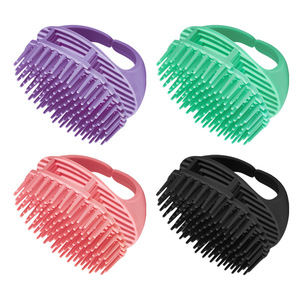 Brosse à cheveux massante pour le cuir chevelu Wanmei, multicolores, en plastique, pour le bain et la relaxation - Product Image 1