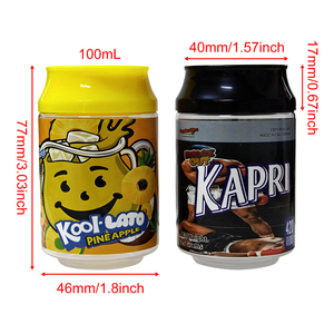 맞춤형 건조 허브 꽃 3.5g 소다 캔 플라스틱 포장 라벨 포함 100ml 플라스틱 병 식용 캔디 젤리 포장 플라스틱 병 - Product Image 6