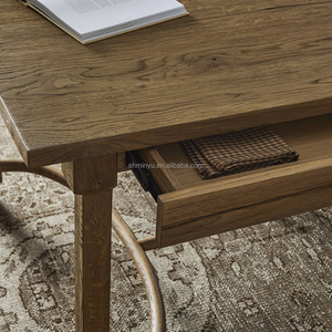 <span class=keywords><strong>MYHOME</strong></span> Tavolo da Pranzo Rettangolare in Legno Massello Stile Antico Francese, Fatto a Mano e Durevole per Uso Domestico - Product Image 6