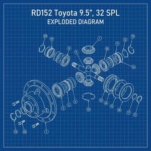 Différentiel arrière professionnel à blocage pneumatique Rd152 pour Toyota Land Cruiser série 79, assemblage pour SUV 4x4 tout-terrain - Product Image 3