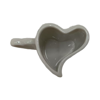 Ensemble de tasses en céramique en forme de cœur Cadeau de Saint-Valentin pour les couples Offre d'usine populaire de vente transfrontalière efficace à bas prix