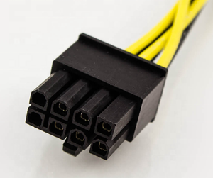 Cable de alimentación GPU personalizado, PCI-E, 6 pines, macho a PCI-E, 8 pines (6 + 2), Cable de fuente de alimentación de tarjeta gráfica macho, 16AWG, 30CM - Product Image 5