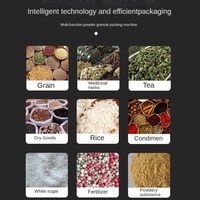 Machine de remplissage quantitative entièrement automatique pour granulés et poudres, machine d'emballage de poudres avec scellage trois côtés pour sachets de thé