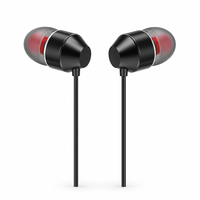 HiFi Stereo Bass Dalam 3.5mm Berkabel In-Ear IPX6 Tahan Air untuk Olahraga dengan Mikrofon untuk Ponsel Earphone Earbud Headphone Headset