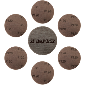 Disques de ponçage en maille à crochet et boucle de 5 pouces Anti-blocage OEM de grain 80-3200 # pour surfaces en bois revêtues de plastique - Product Image 3