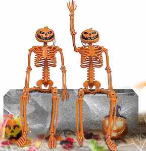 Décoration suspendue en plastique pour Halloween : Têtes de mort et squelettes d'horreur pour le Festival des Fantômes - Product Image 1