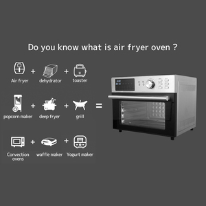 Electrodomésticos de Cocina Horno Eléctrico para Pizza de 30L OTG Tostador <span class=keywords><strong>Freidora</strong></span> de Aire por Convección Combo con Funciones para Hornear Deshidratar y Asar - Product Image 6